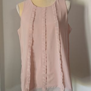 Loft sleeveless blouse, peach, size medium